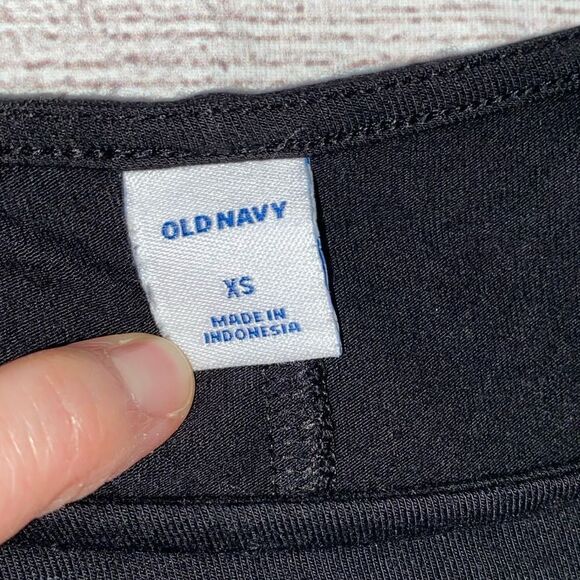 Old navy scoopneck Longsleeve fit and flare dress black sz XS women - Picture 5 of 8